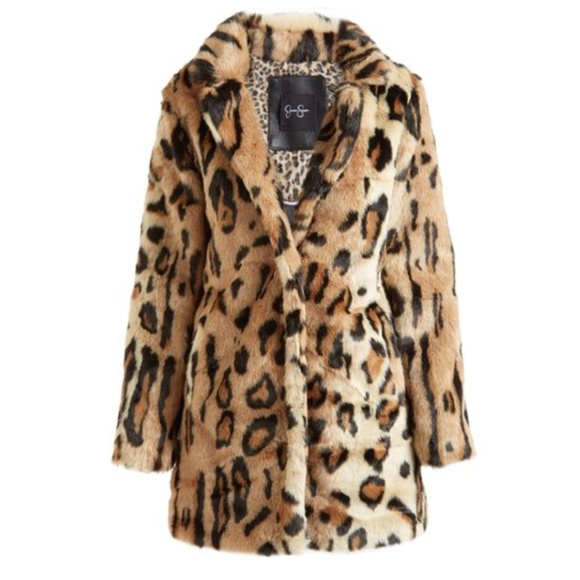 jessica simpson leopard coat